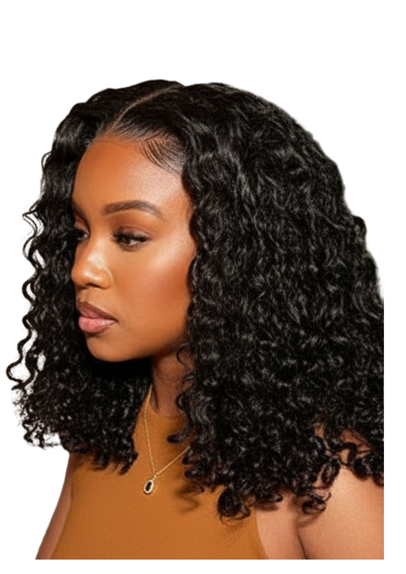 ✨ 14A Full Frontal Kinky Curly Bob Wig Black — 100% Human Hair — Inches 12 to 16
