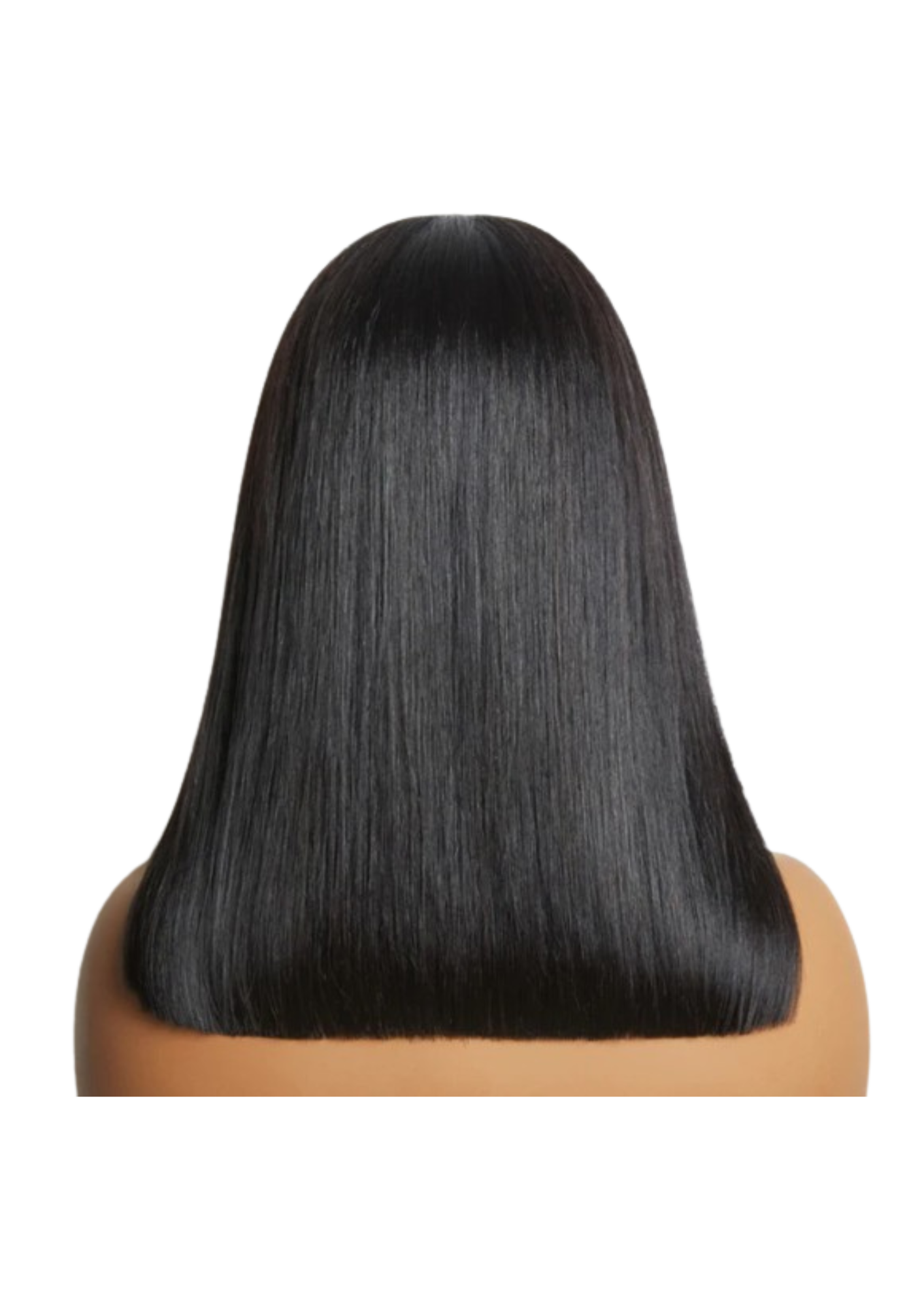 ✨ Double-Drawn 13x4 HD Lace Frontal Straight Wig – Glueless, 1B Natural Black (14”–20”)