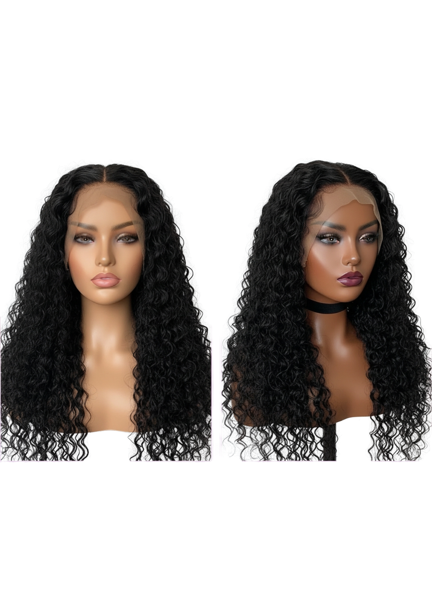 ✨ 15A Glueless 13x4 Lace Front Curly Wig – Jet Black (1B) – Premium Luxury (14”–30”)