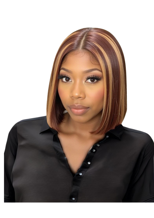 ✨ Double Drawn 13x4 Straight Wig — #4/27 Piano Color (100% Human Hair) — 10” to 20”