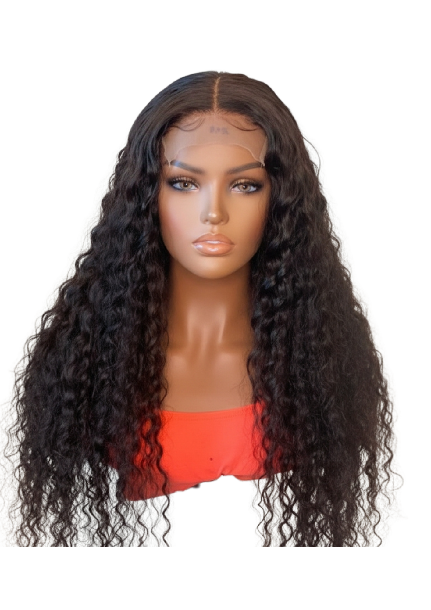 ✨ 15A Glueless 4x4 Lace Closure Curly Wig – Jet Black (1B) – 100% Human Hair (14”–30”)