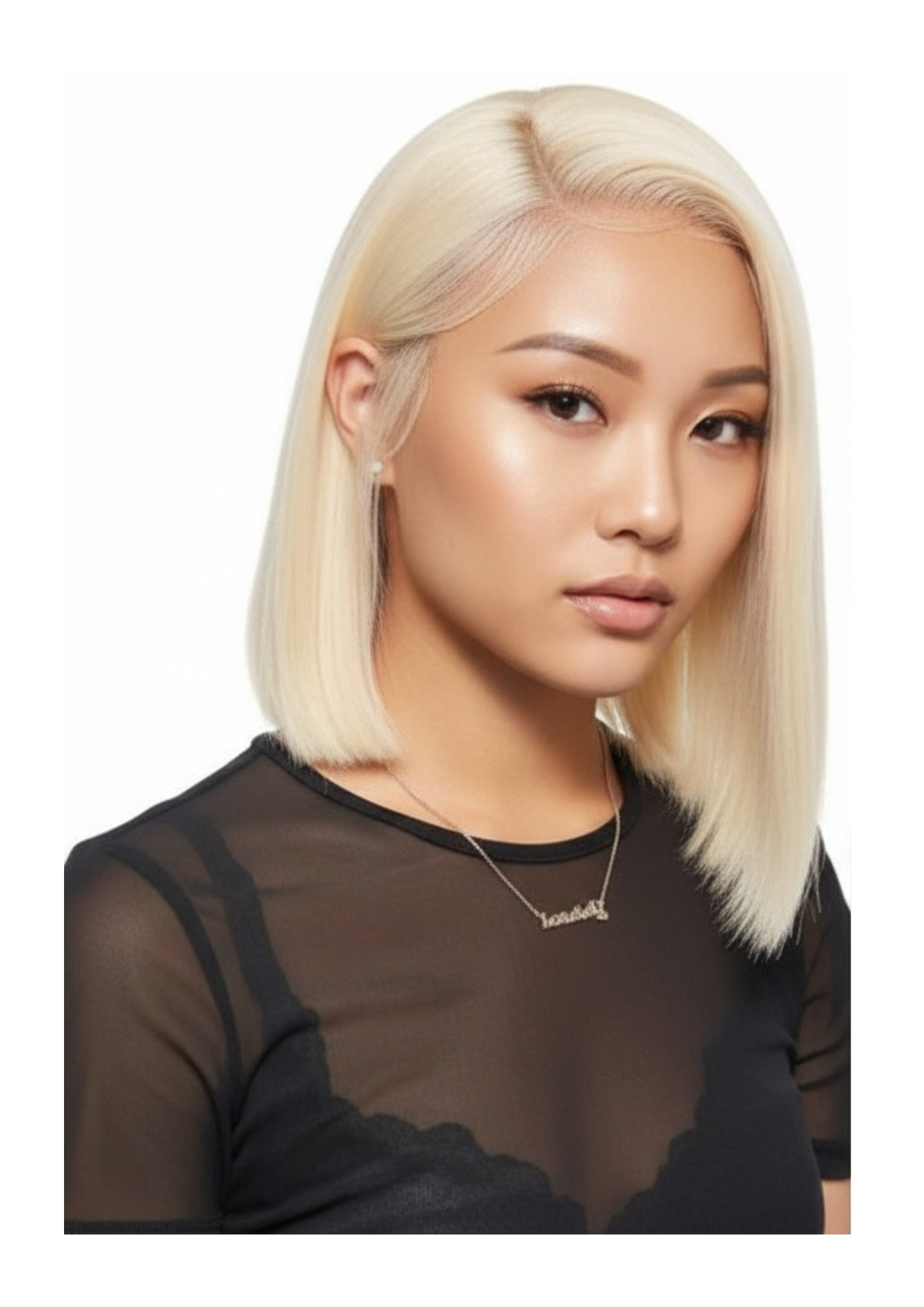 ✨ Double Drawn Full Frontal Blonde Bob Wig — 100% Human Hair — Inches 12 & 14