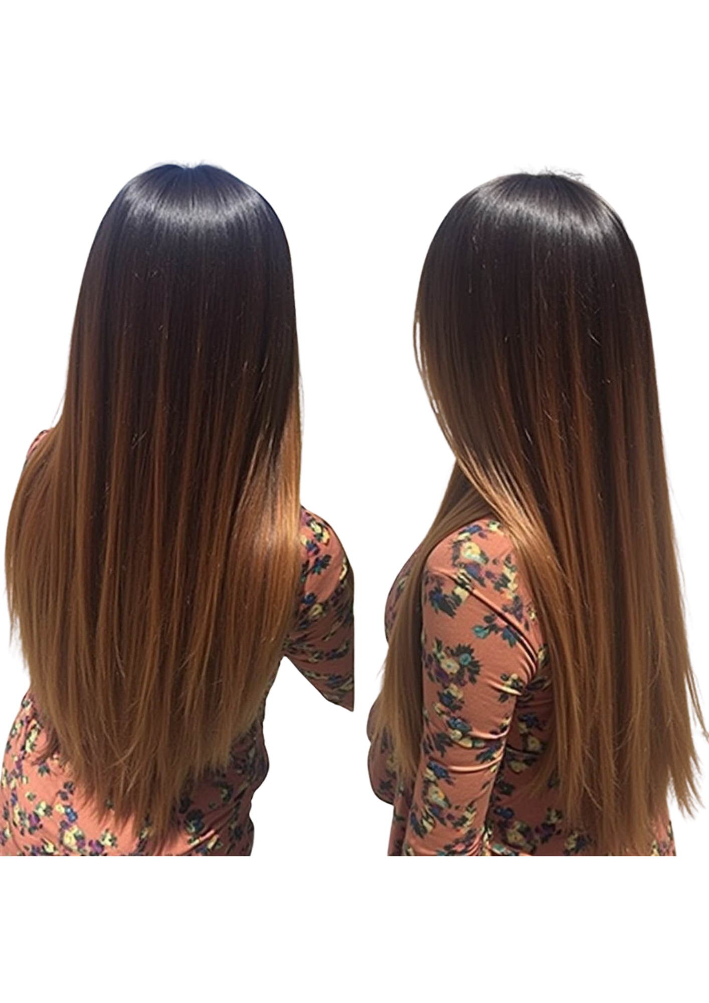 ✨ Double Drawn 13x4 Straight Lace Front Wig — Ombre #T1B/4 — 100% Human Hair — (10" - 20")
