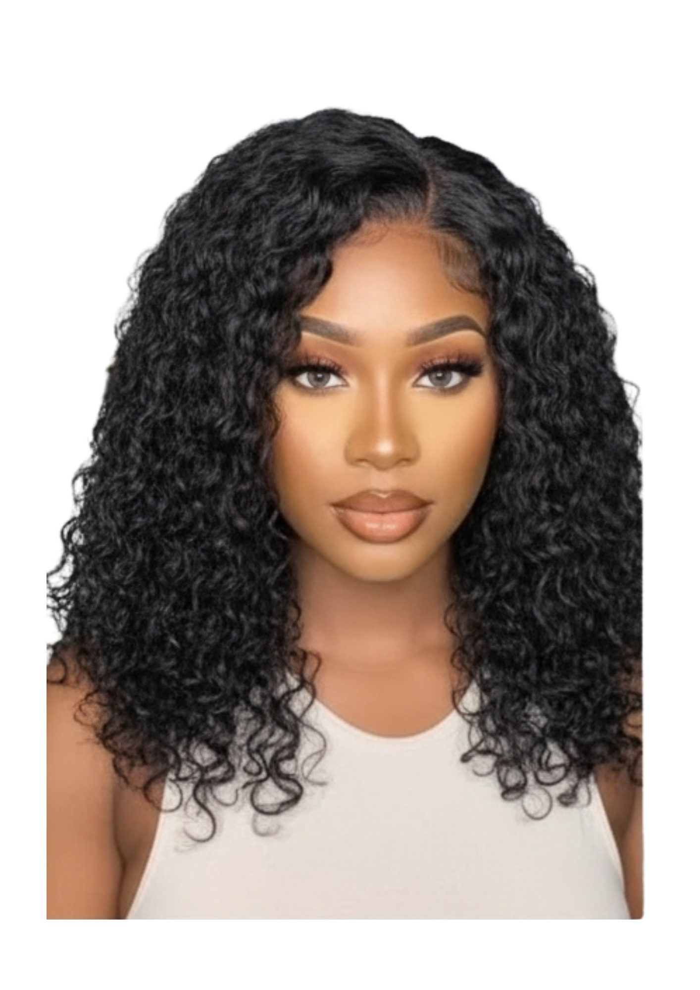 ✨ 14A Full Frontal Kinky Curly Bob Wig Black — 100% Human Hair — Inches 12 to 16