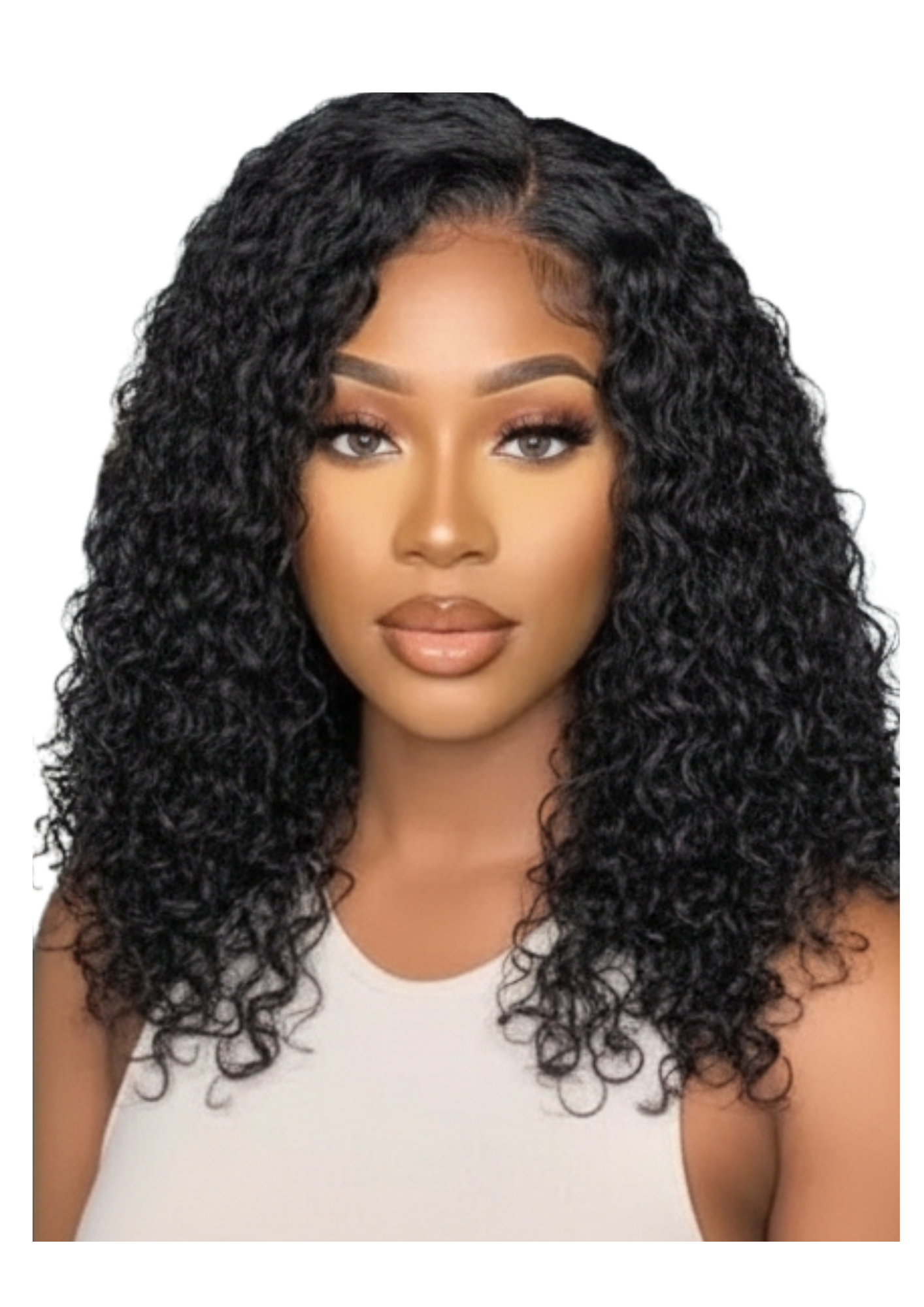 ✨ 14A Full Frontal Kinky Curly Bob Wig Black — 100% Human Hair — Inches 12 to 16