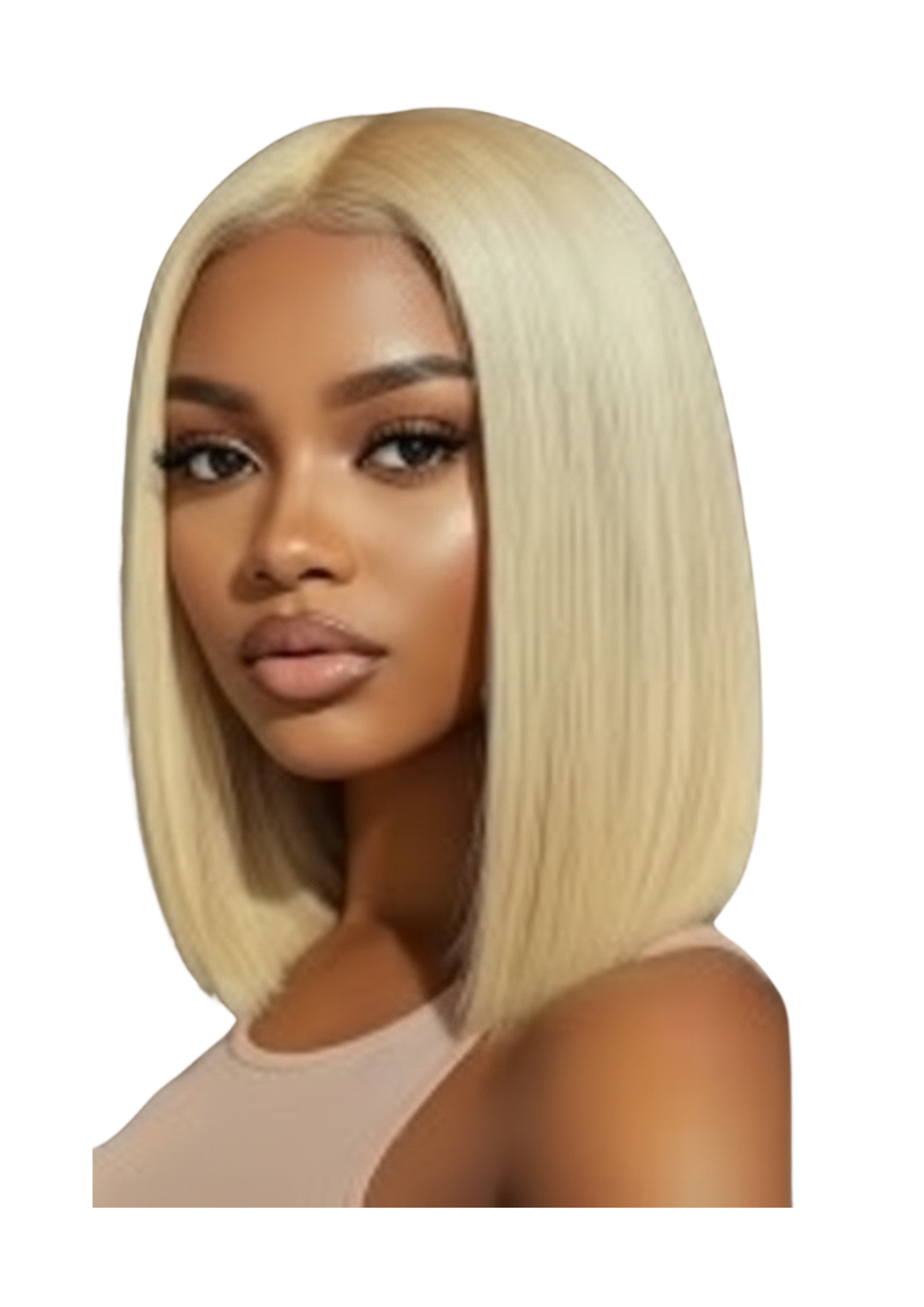 ✨ Double Drawn Full Frontal Blonde Bob Wig — 100% Human Hair — Inches 12 & 14