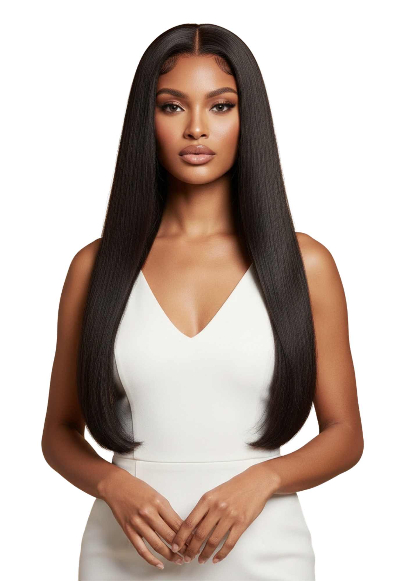 ✨ 13x4 Double Drawn Lace Front Wig Straight — Natural Black - 100% Human Hair - (8" - 20")