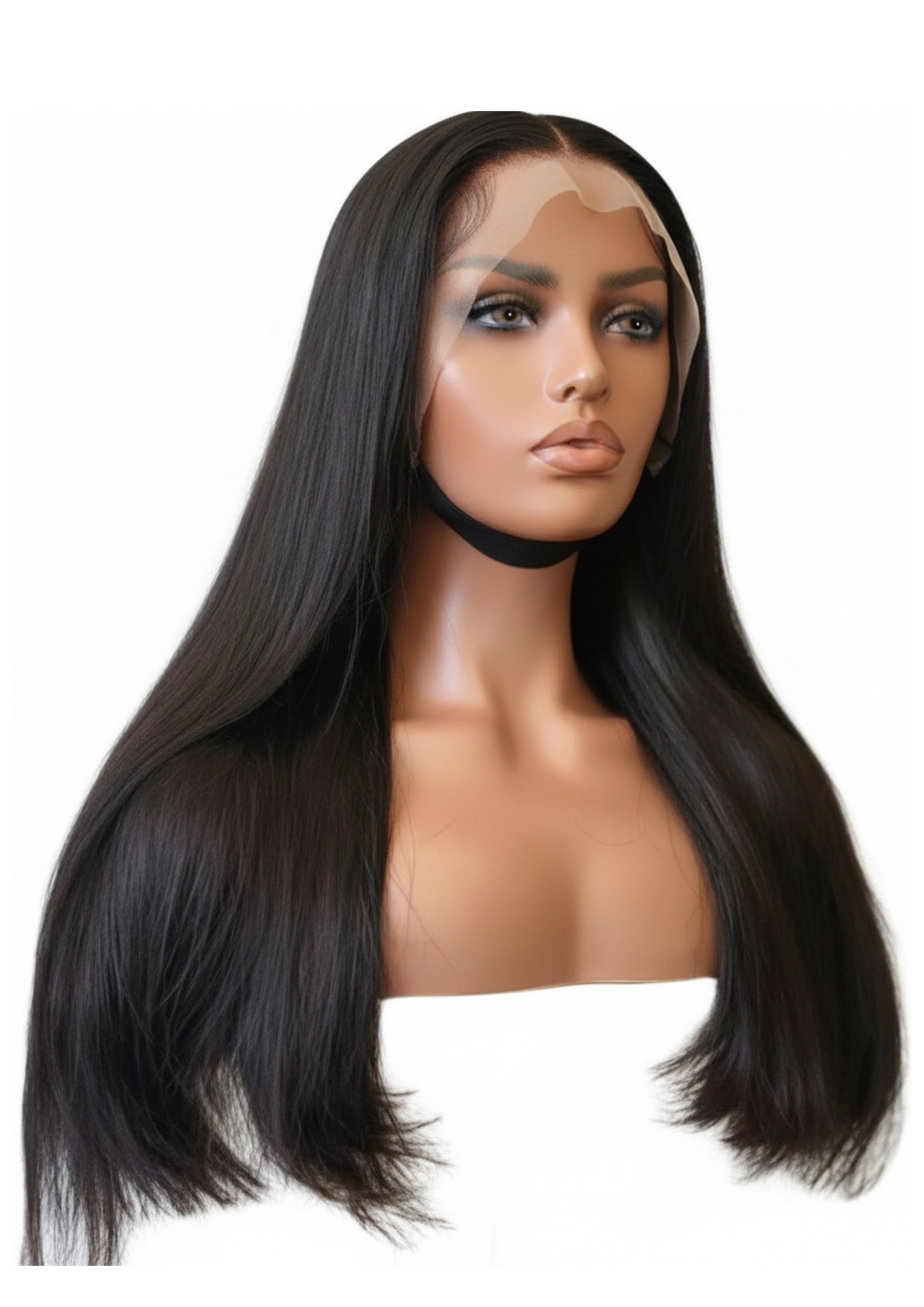✨ 13x4 Double Drawn Lace Front Wig Straight — Natural Black - 100% Human Hair - (8" - 20")