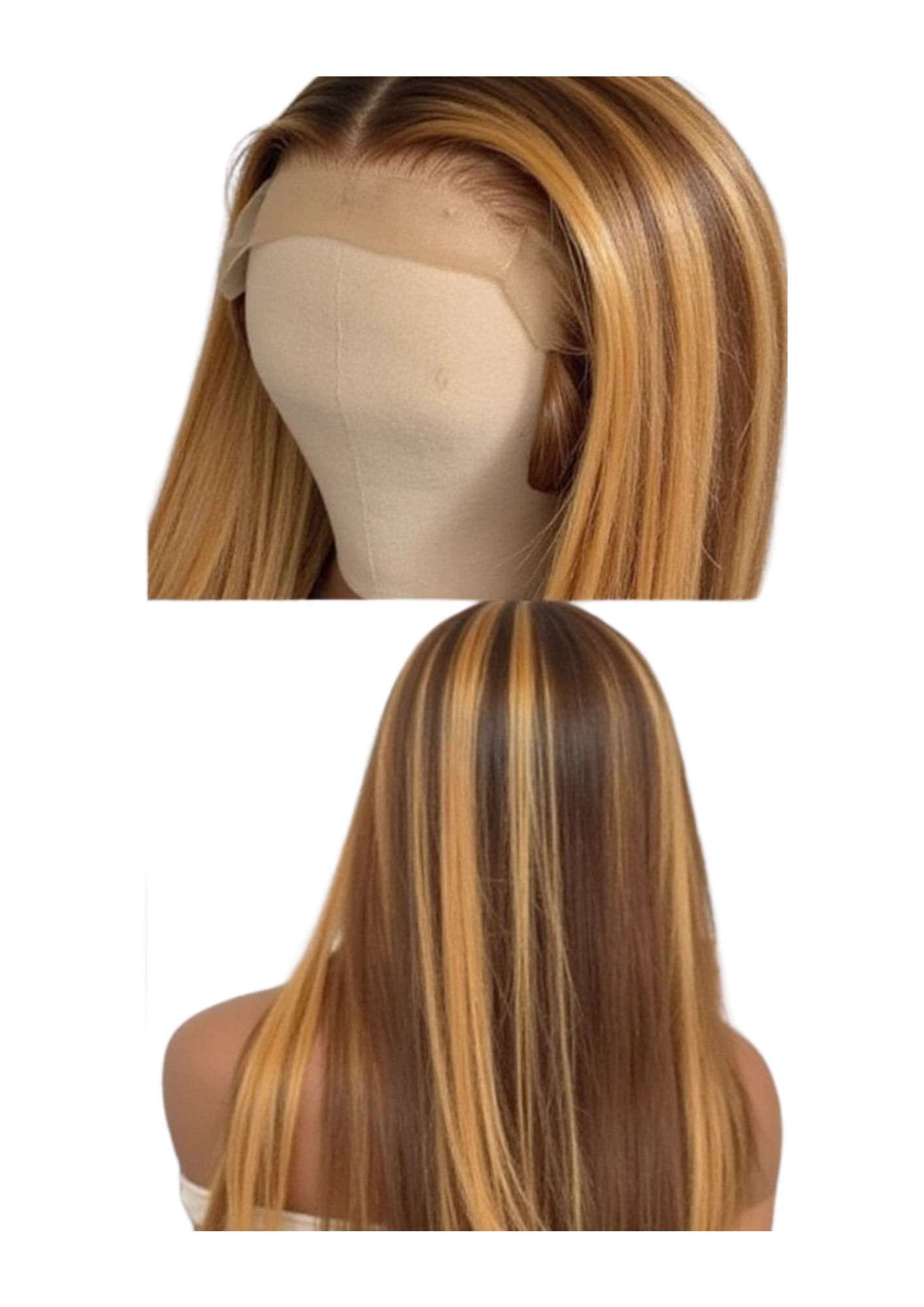 ✨ Double Drawn 13x4 Straight Wig — #4/27 Piano Color (100% Human Hair) — 10” to 20”